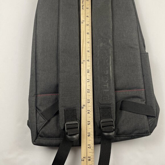 Chipotle Rolltop Backpack Laptop Sleeve Zip Closure Inside Divider Padded Canvas - Picture 8 of 10